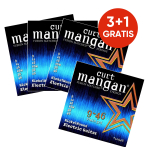 Curt Mangan 10946 Nickelwound Snaren voor Elektrische Gitaar (9-46) - 3 + 1 Actie