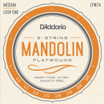 D'Addario EFW74 Flatwound Mandoline Snaren (11-36) Medium