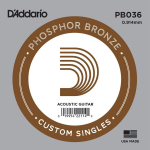 D'Addario PB036 Phosphor Bronze .036 Losse Snaar