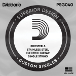 D'Addario PSG040 ProSteels Stainless Steel Losse Snaar .040