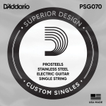 D'Addario PSG070 ProSteels Stainless Steel Losse Snaar .070