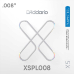 D'Addario XSPL008 XS Plain Steel Losse Snaar .008
