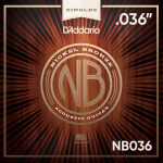 D'Addario NB036 Nickel Bronze Losse Akoestische Snaar .036