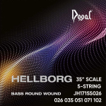 Dogal JH1715S026 Jonas Hellborg Perfect Pitch Bassnaren 5-Snarig Stranded Core (26-102)