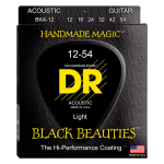 DR Strings BKA-12 Black Beauties Gecoate Akoestische Gitaarsnaren (12-54)