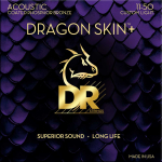 DR Strings DAP-11 Dragon Skin+ Akoestische Snaren (11-50) Phosphor Bronze, Coated