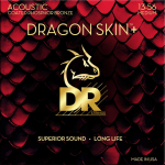 DR Strings DAP-13 Dragon Skin+ Akoestische Snaren (13-56) Phosphor Bronze, Coated
