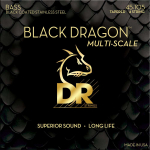 DR Strings DBSMB-45 Black Dragon Multi-Scale Bassnaren (45-105) Medium