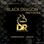 DR Strings DBSMB5-45 Black Dragon Multi-Scale Bassnaren 5-Snarig (45-125) Light