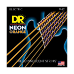 DR Strings NOE-9 Neon Orange Elektrische Snaren (9-42), K3 Coating