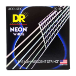 DR Strings NWA-10 Neon White Akoestische Snaren (10-48), K3 Coating