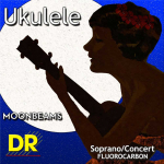 DR Strings UFSC Moonbeams Fluorocarbon Sopraan/Concert Ukulele Snaren (21-22) - Aanbieding, op = op
