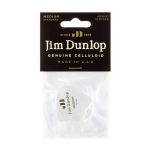 Dunlop 483P01M Celluloid Wit Plectrum Medium 12-Pack - Aanbieding