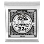 Ernie Ball 0222 Reinforced Plain Titanium .022 Gecoate Losse Snaar 6-Pack - Op = Op