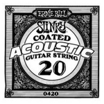 Ernie Ball 0420 Coated 80/20 Bronze .020 Losse Snaar - Per Stuk - Aanbieding, op = op