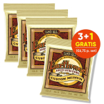 Ernie Ball 2005 Earthwood Akoestische Gitaarsnaren (12.5-56) Custom Medium - 3+1 Aanbieding