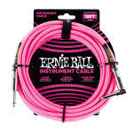 Ernie Ball 6083 Gevlochten Gitaarkabel Neon Roze 5.5 Meter