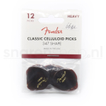 Fender 347 Plectrum Classic Celluloid Shell Heavy / 1.5mm 12-Pack 1980347900