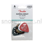 Fender 351 Material Plectrum Variety Pack Heavy / 1.5mm 6-Pack 1980100500