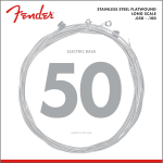 Fender 9050ML Flatwound Stainless Steel Bassnaren (50-100) Medium/Light