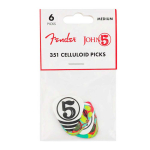 Fender John 5 Celluloid 351-Shape 0.71mm Plectrums 6-Pack 1980351049