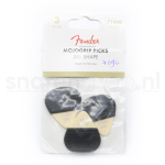 Fender 351 Shape MojoGrip Plectrum 0.71mm Wit 3-Pack 1985351403