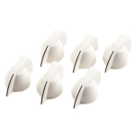 Fender Versterker Knoppenset "Chicken Head"-Style Wit (6 Stuks) 0073688049