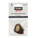 Fender Wrangler Tortoise 351-Shape 0.71mm Plectrums 8-Pack 1980351040
