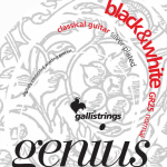 Galli GR25 Genius Black & White Klassieke Snaren - Normale Spanning