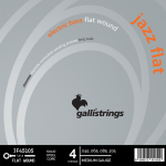 Galli JF45105 Stainless Steel Flatwound Bassnaren (45-105) Medium