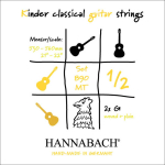 Hannabach 890MT 1/2 Klassieke Gitaarsnaren 1/2e Mensuurlengte