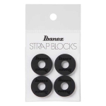 Ibanez ISB4-BK Sillicone Strap Blocks Zwart (4 Stuks)
