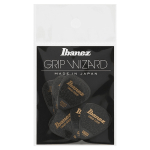 Ibanez PPA14MSG-BK Grip Wizard Sand Grip 0.80mm Plectrum 6-Pack - Zwart