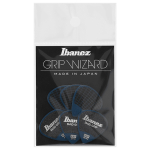 Ibanez PPA16HSG-DB Grip Wizard Sand Grip 1.0mm Jazz Plectrum 6-Pack - Donkerblauw