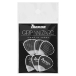 Ibanez PPA16HSG-WH Grip Wizard Sand Grip 1.0mm Jazz Plectrum 6-Pack - Wit