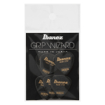 Ibanez PPA16XSG-BK Grip Wizard Sand Grip 1.2mm Jazz Plectrum 6-Pack - Zwart