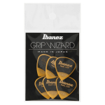 Ibanez PPA16XSG-YE Grip Wizard Sand Grip 1.2mm Jazz Plectrum 6-Pack - Geel