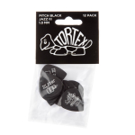 Dunlop 482P100 Tortex Pitch Black Jazz III 1.0mm Plectrum 12-Pack