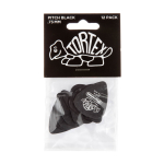 Dunlop 488P73 Tortex Pitch Black Standard Plectrum 0.73mm 12-Pack