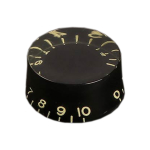 Boston KB-110I-R Speed Knop Inch Type (Hatbox) Verouderd Zwart