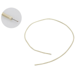 Boston PBW1/WH Push-Back Gewaxt Katoen Gevlochten Gitaarbedrading 30cm - Wit