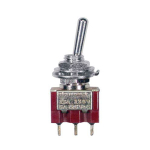 Boston SW-160-N Mini 2-Standenschakelaar 2-Polig On/On Nikkel