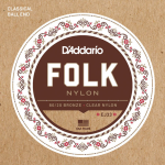 D'Addario EJ33 Folk Nylon 80/20 Bronze Clear Nylon Gitaarsnaren