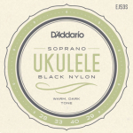 D'Addario EJ53S Black Nylon Sopraan Ukulele Snaren (28-29)
