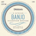 D'Addario EJ69 Phosphor Bronze Banjosnaren 5-Snarig (9-20) Light