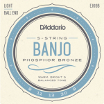 D'Addario EJ69B Banjosnaren 5-Snarig met Bal-Einde (9-20)