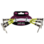 Ernie Ball 6051 Patchkabelset Wit 15cm 3-Pack