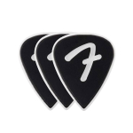 Fender 351 Celluloid Plectrum 3-Pack - F-Grip, 1.5mm - Zwart
