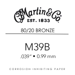 Martin M39B Losse Snaar .039 - 80/20 Brons voor Akoestische Gitaar OP=OP