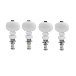 Boston UMH-200-WH Stemmechanieken voor Ukelele met Witte Stemknoppen (Set van 4)
